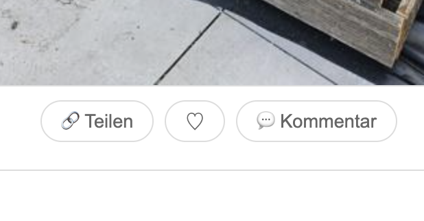 Neu auf der Homepage: Man kann Beiträge teilen, Li